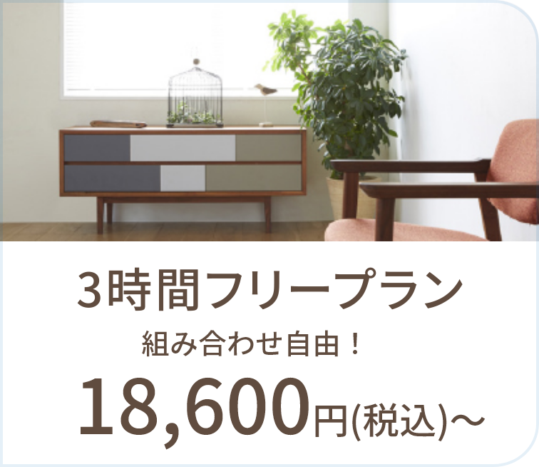 3時間フリープラン