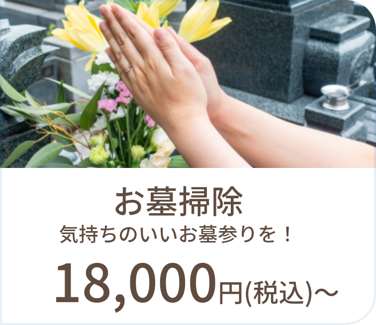 お墓掃除